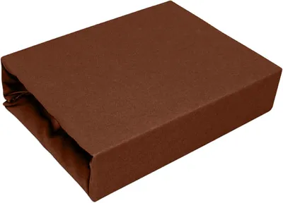 Produktbild von Best for Kids Spannbettlaken 100% Baumwolle Jersey – Weich, Atmungsaktiv, Erhältlich in 22 Farben & 9 Größen (70x140 cm, Schokoladenbraun) für höchste