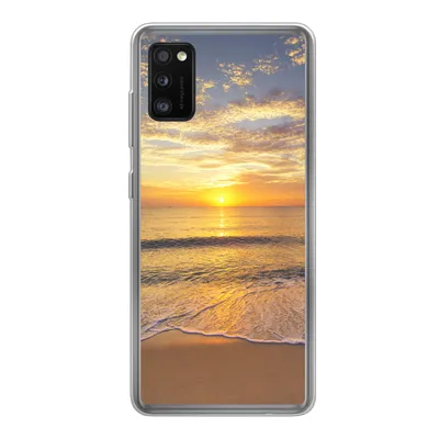 Produktbild von MuchoWow® Handyhülle Schutzhülle Hülle für Samsung Galaxy A41 Strand - Sonnenuntergang - Meer Silikon Softcase Handy Hülle - Mobiltelefon