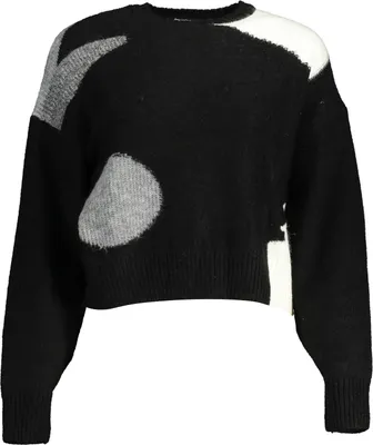Image de DESIGUAL Pull Femme 22WWWJF14 Couleur : Noir, Taille : XL