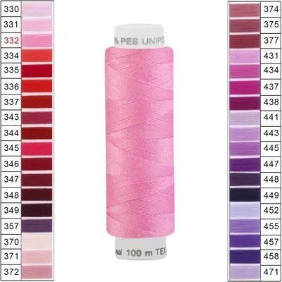 100m / 1 Spule Unipoly 120 TEX14x2 Polyester rosa