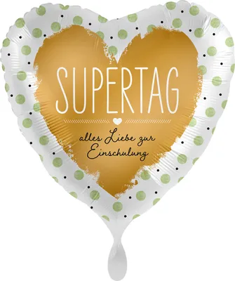 Produktbild von Supertag Einschulung Herzballon 43cm
