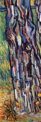 Obrázek produktu pro Vincent Van Gogh umělecký obraz - Kmeny stromů, 1890 (158 x 53 cm)
