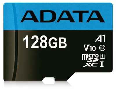Obrázek produktu pro ADATA Premier, 128 GB, MicroSDXC, Třída 10, UHS-I, 85 MB/s, 25 MB/s