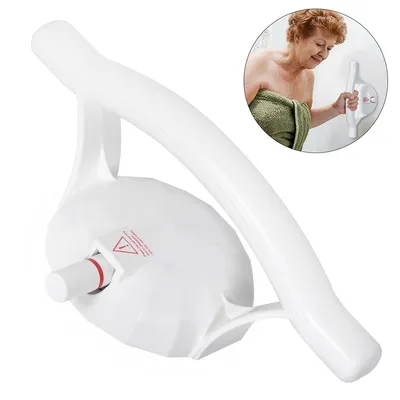 Produktbild von Duschgriff mit Saugnapf Bad Haltegriff ohne Bohren 100kg Tragkraft Vakuum Griff Badezimmer Sicherheit für Dusche Badewanne Senioren