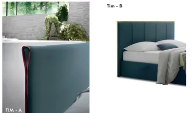 Image de Meubles d'hôtel design Meubles italiens Lits de luxe Lit double 180x200 cm Style moderne