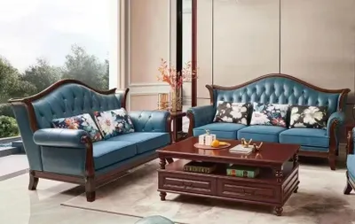 Produktbild von Sofagarnitur 3+2 Sitzer Sofa Couchgarnitur Couch Sessel Leder Luxus Möbel Neu