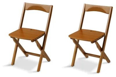Produktbild von Klappstuhl Diana, Buchenholz, Kirsche, 2er-Pack