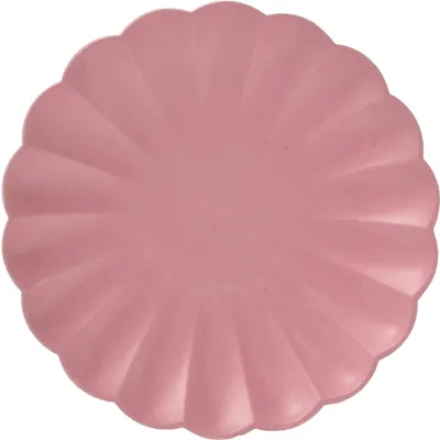 Kompastierbare Pappteller Ø 20 cm, 8 Stück, Altrosa