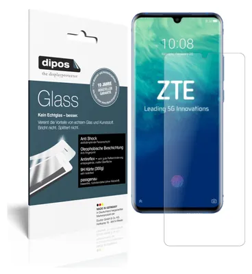 Produktbild von 2x Schutzfolie für Axon 10 Pro matt - Anti-Shock 9H Folie dipos Glass