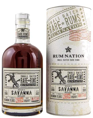Produktbild von Rum Nation 2006/2022 - Savanna Distillery - Sherry Finish - Cask No. 816/817 - Reunion Rum