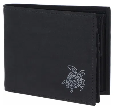 Image de oxmox porte-monnaie New Cryptan RFID Protect Querscheinbörse Turtle 2.0 Print Grey Black noir