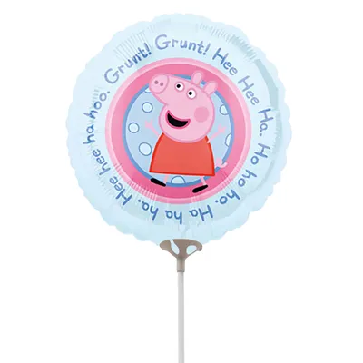 Immagine prodotto di Palloncino in foil su stecco - tondo - Peppa Pig