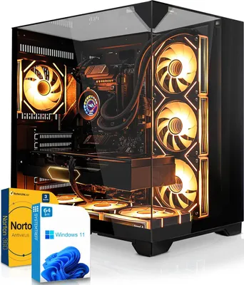 Produktbild von SYSTEMTREFF High-End Gamer PC-System - Ryzen 9 9950X3D - Nvidia GeForce RTX 5070 TI 16GB - 32GB DDR5 - 2TB NVMe - Windows 11 Pro - Desktop