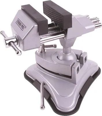 Imagen del producto de Tornillo de banco Strend Pro SV-255, mini de vacío, con rótula