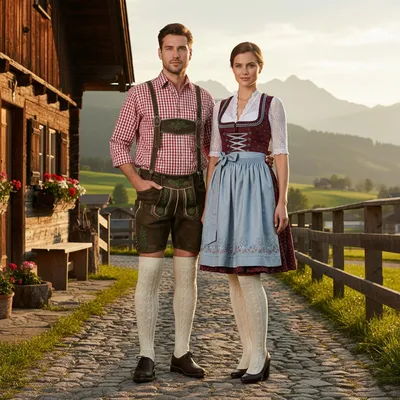 Produktbild von Lange Trachtensocken trachtenstrümpfe overknee Strümpfe 70cm, Größe:38-40, Farbe:Natur