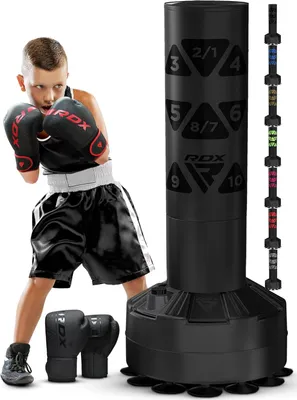 Produktbild von Standboxsack RDX freistehender Boxsack für Kinder, 4FT Boxsack mit Handschuhen