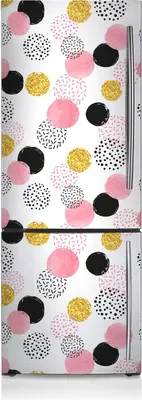Produktbild von Magnetfolie Magnete Küche Kühlschrank Dekoration 60x190 cm - Geometrische Punkte