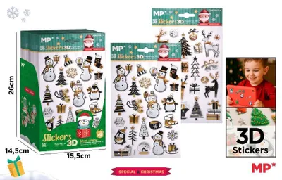 Image de Autocollants De Noël En 3D