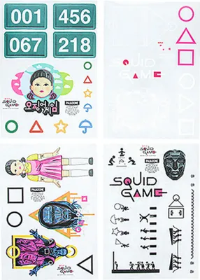 Obrázek produktu pro Samolepky Squid Game - Gadget Sticker Sheet
