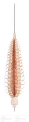 Produktbild von Ersatzteile & Bastelbedarf Spanbaum mit Bohrung und Pyramidennadel Höhe ca 18 cm NEU