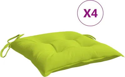 Produktbild von vidaXL Palettenkissen 4 Stk. Hellgrün 50x50x7 cm Oxford-Gewebe