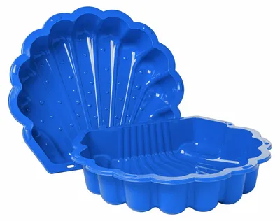 Produktbild von Blaue Sandkiste mit Deckel – SwingKing für Sand und Wasser