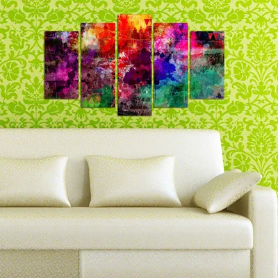 Immagine prodotto di Wallity, 5ABSMDF-64, quadro su tela, multicolore, 100% MDF, 20 x 60 cm