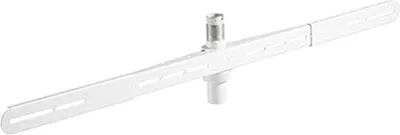 Immagine prodotto di EasyLife - Accessori Supporto per Soundbar di Design STAFFELEI Supporto TV a treppiede, con funzione girevole a 140°, finitura laccata bianca di alta qualità e lunga durata