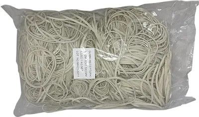 Produktbild von 1 kg Gummiringe weiß 60 mm Ø 1,5 x 3 mm breit