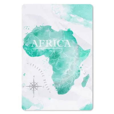 Produktbild von MuchoWow® Mauspad Mousepad Weltkarte - Farben - Afrika 40x60 cm - Mousepads - Maus Mat - Pad - Mausunterlage - Schreibtisch Accesoire