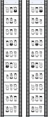 Produktbild von Fototaschen Filmstreifen Querformat 13x18 für 10 Fotos