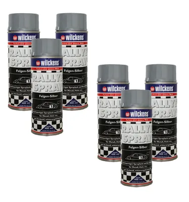 Produktbild von 6x Spraydose Rallye Spray Felgensilber 400ml Felgenspray silber Sprühlack