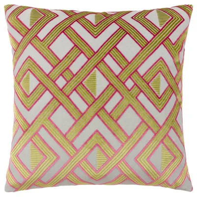 Kissenbezug Fluwelen Jacquard geometrisch 50x50 cm