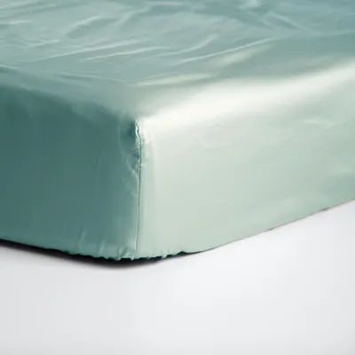 Produktbild von Cinderella Sundays - Spannbettlaken (bis 25 cm) - Satin - 80x200 cm - Mineral Green
