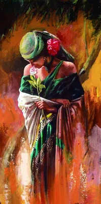 Immagine prodotto di Ricamo diamante bella zingara 45x85 cm