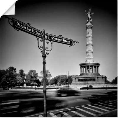 Produktbild von ARTland Poster Berlin Siegessäule III Größe: 50x50 cm
