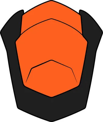 Produktbild von Top Air Intake Airoh ST.501 Matte Orange HelmetTop-Luftansaugung Airoh ST.501 Matt Orange Helm