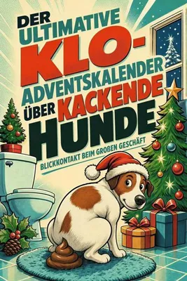 Produktbild von Der ultimative Klo-Adventskalender über kackende Hunde