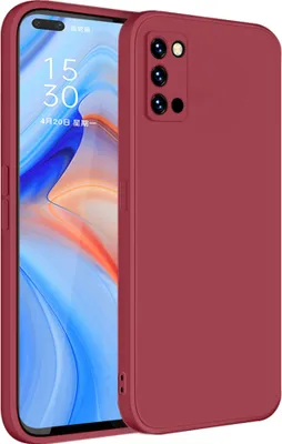 Produktbild von OPPO Reno4 Pro 5G Hülle, LaimTop Slim Liquid Silikon Gel Gummi Schutzhülle für OPPO Reno4 Pro 5G Rot