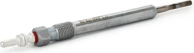 A silver-colored auto part is isolated on a white background.