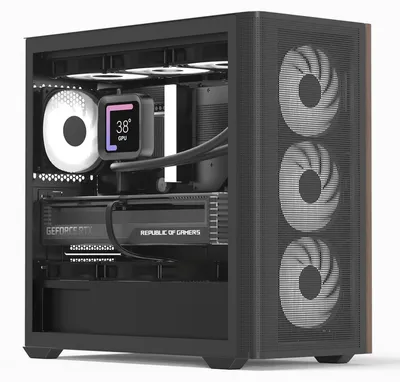 Image de AeroCool Geh Mini D301A-G-BK-V2 (B/Bois/Micro-ATX)