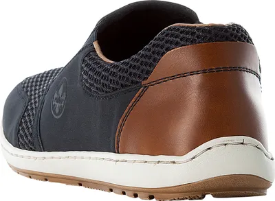 Produktbild von Rieker Herren Halbschuhe Mesh Slipper 08869, Größe:43 EU, Farbe:Blau