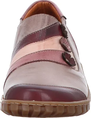 Produktbild von Gemini Damen Slipper Leder Stretch Blumen Blütenapplikation Anilina 033061-02, Größe:39 EU, Farbe:Rosa