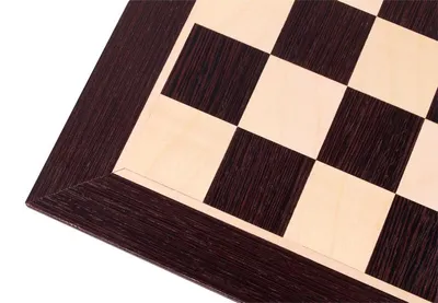 Produktbild von Schachbrett Nr. 6 (ohne Beschreibung) Wenge/Berg-Ahorn (Intarsien)