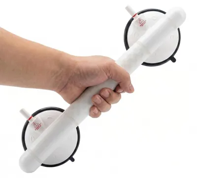 Produktbild von 46,5 cm langer Handgriff für das Badezimmer mit Saugnapf