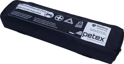 Produktbild von Kombitasche Plus nach DIN 13164:2022 mit EURO-Warndreieck und Sicherheitsweste, schwarz| PETEX