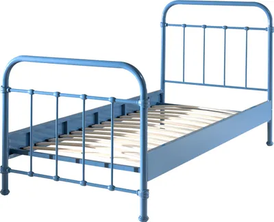 Produktbild von Kinderbett New York 90x200cm Métall - blau