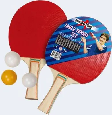 Produktbild von Tischtennis-Set 2 Schläger 3 Bälle