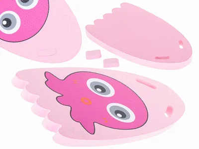 Produktbild von Aga Schwimmbrett Octopus rosa