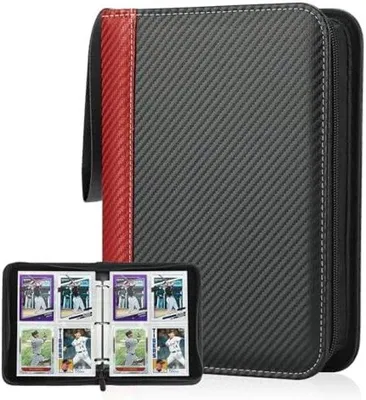 Produktbild von Hochwertiges Sammelalbum für 440 Karten - Roter PolyurethanBinder mit 55 Seiten